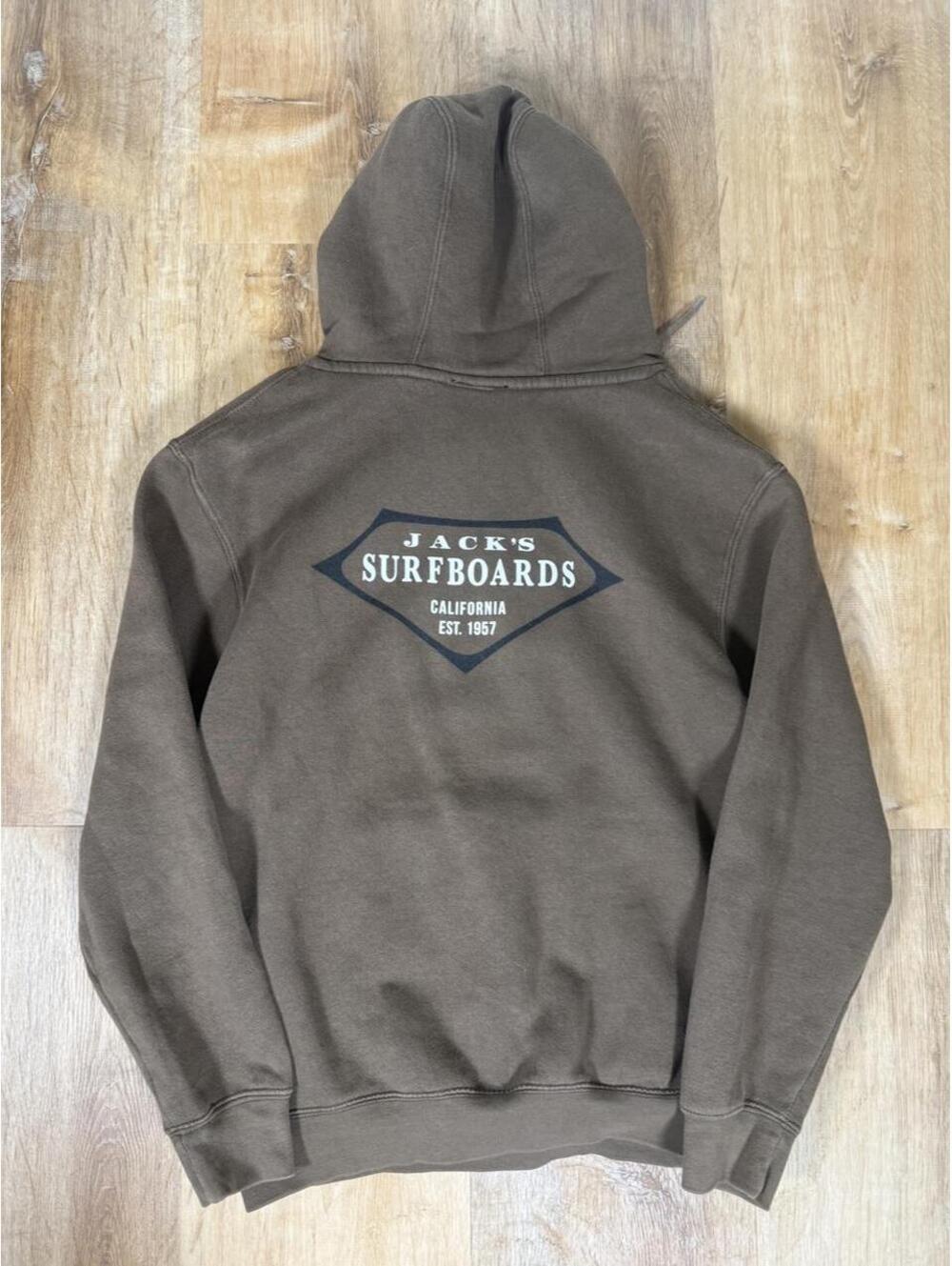 Jack's Surfboards Brown Hoodie Size S